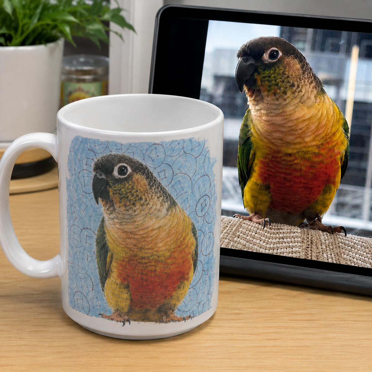 Custom Hand-Painted Pet Portrait Mug