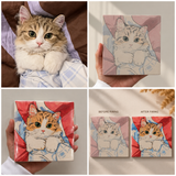 Custom Hand-Painted Porcelain Pet Portrait Tile