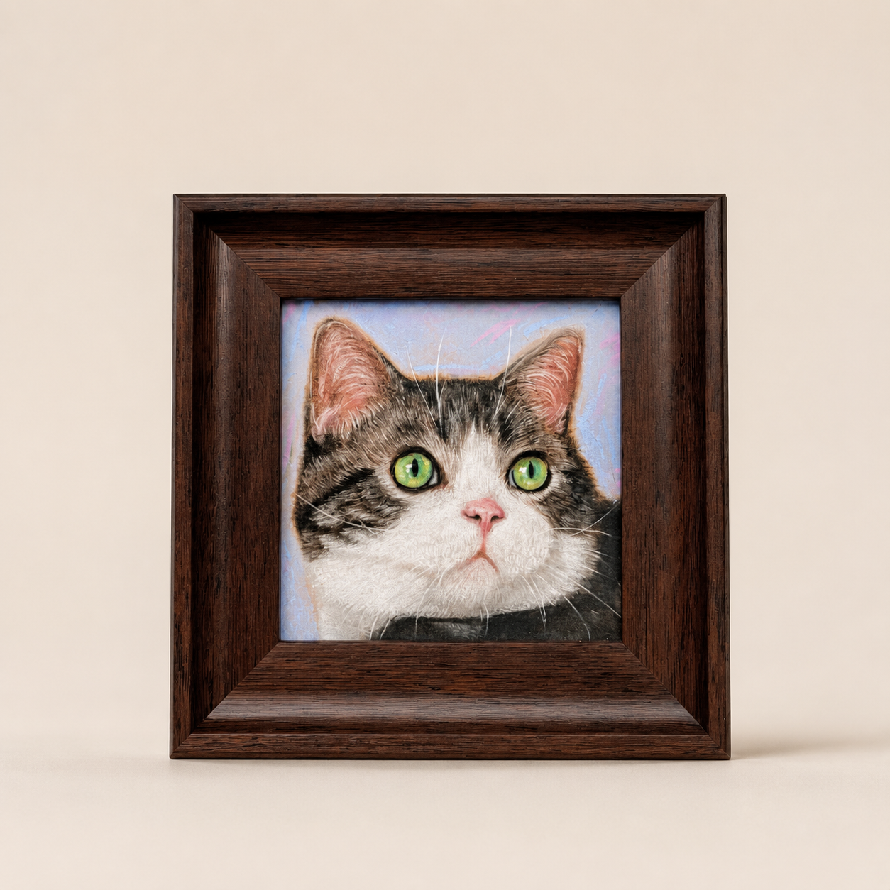 Hand-Drawn Soft Pastel Pet Portrait