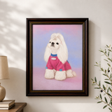 Hand-Drawn Soft Pastel Pet Portrait