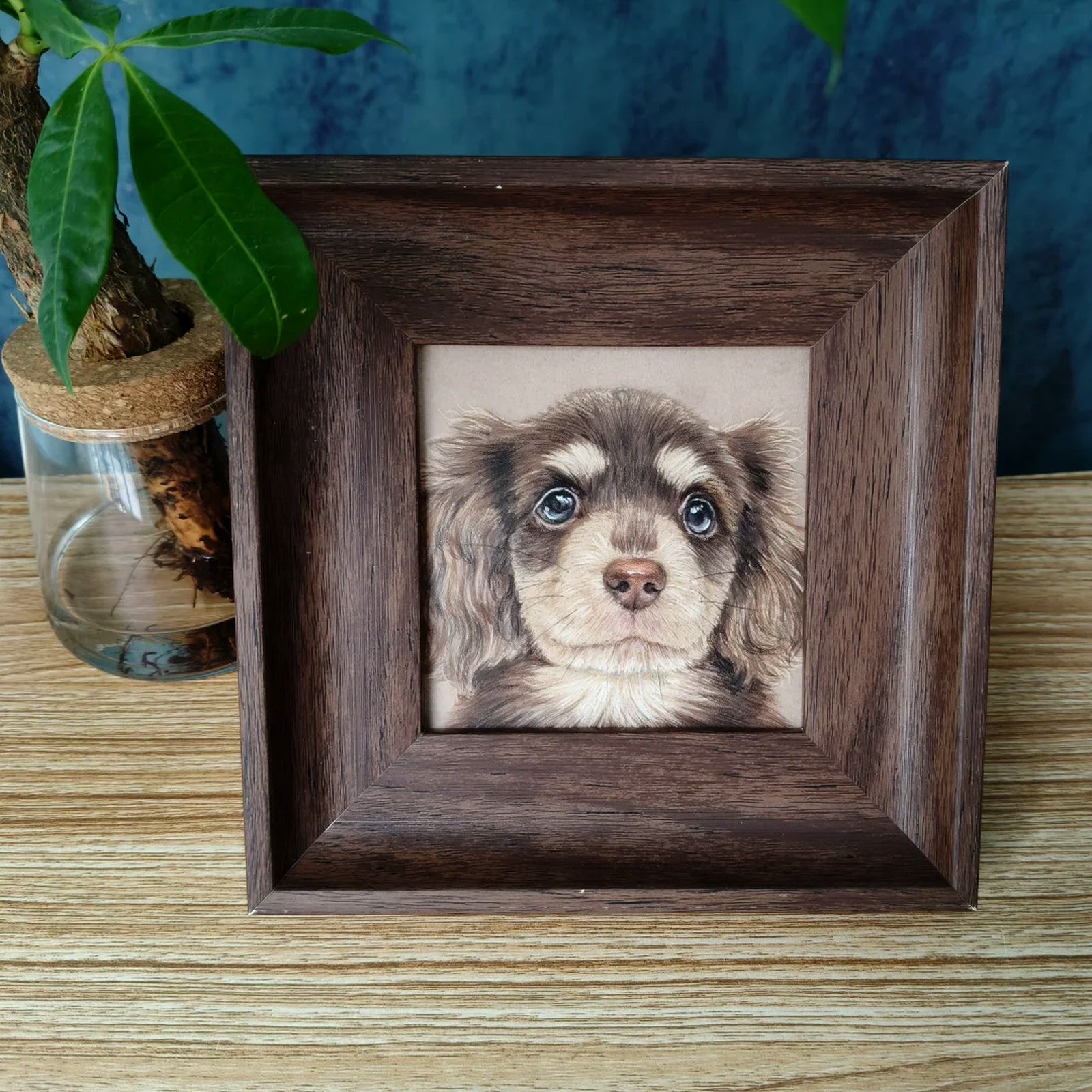 Custom Hand-Drawn Colored Pencil Pet Portrait