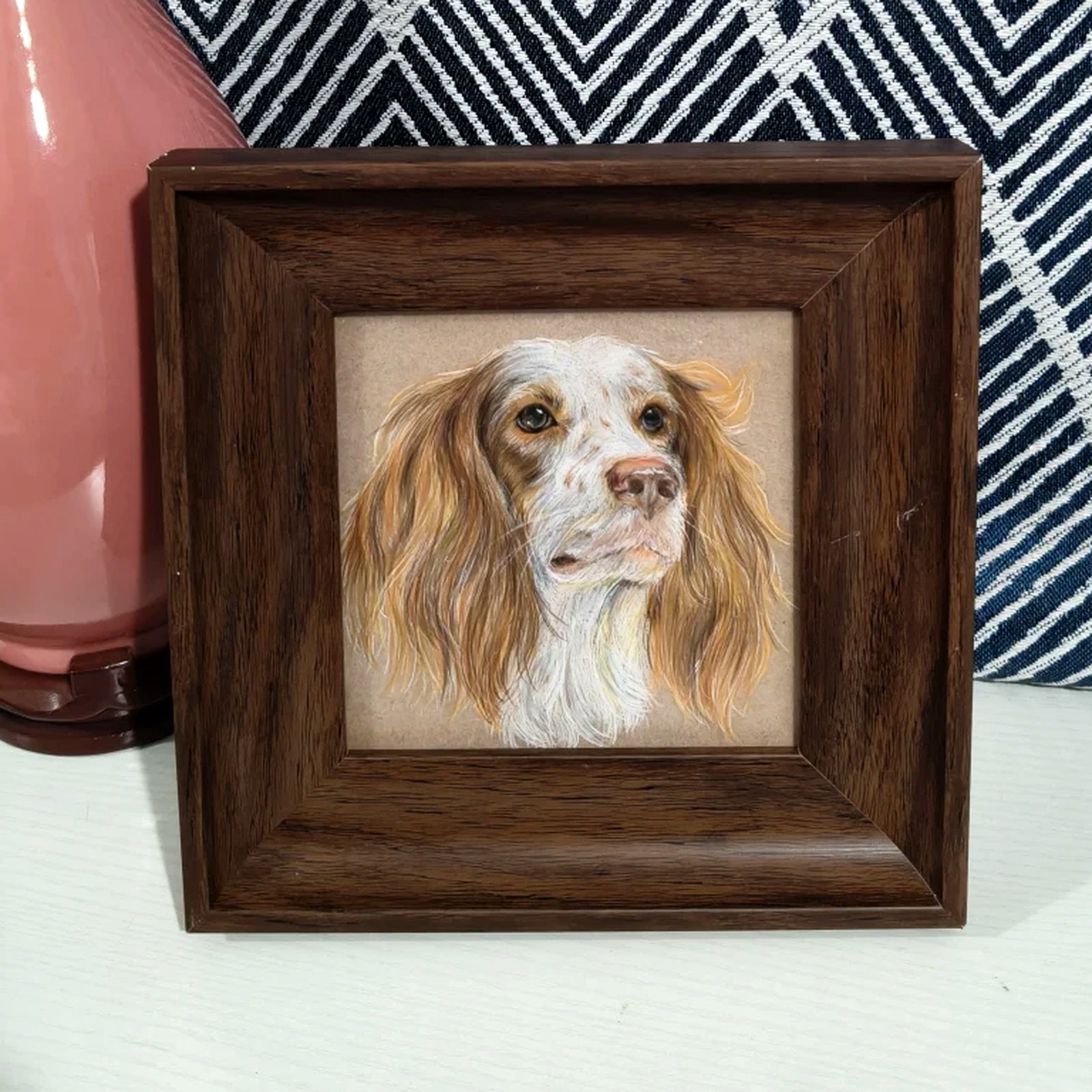 Custom Hand-Drawn Colored Pencil Pet Portrait
