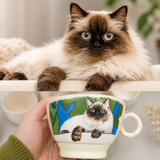 Custom Hand-Painted Pet Portrait Mug